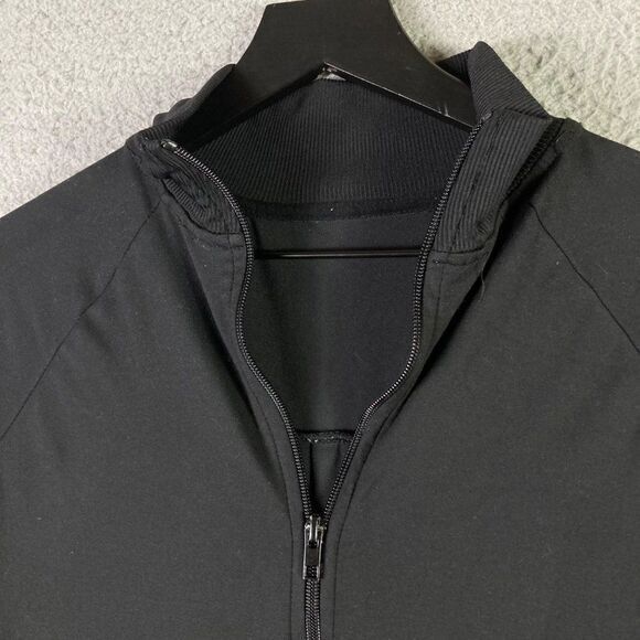 Track Jacket Size Medium Junior Full Zip Black Juniors‎ Athletic Running Workout - Picture 6 of 9